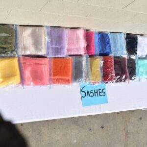 Organza Sashes Color Sample